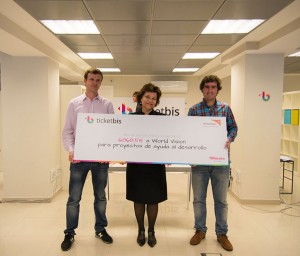 Ticketbis entrega 7.000€ a World Vision España