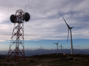 communication tower, eolic