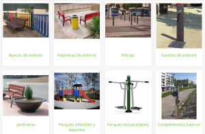 mobiliario urbano para parques en transportable.es