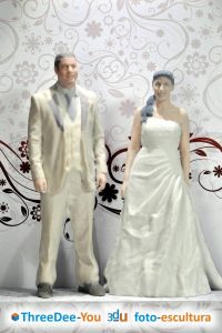 Figuras para tarta de boda, comunión y cumpleaños – Foto-Esculturas de ThreeDee-You 3d-u