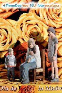Regalo del Día de la Madre - ThreeDee-You Foto-Escultura 3d-u