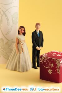 Figuras 3d para tartas de boda y comunión