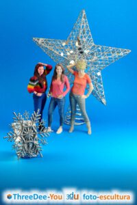 Figuras 3d - Regalos de Navidad para amigos - ThreeDee-You Foto-Escultura 3d-u