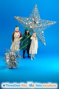 Figuras 3d - Regalos de Navidad para amigos - ThreeDee-You Foto-Escultura 3d-u