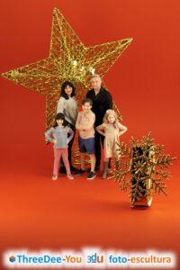 Figuras 3d - Regalos de Navidad para la familia - ThreeDee-You Foto-Escultura 3d-u