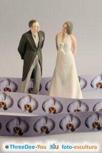 Figuras 3d personalizadas para tartas de boda, comunión, aniversario y cumpleaños - ThreeDee-You Foto-Escultura 3d-u