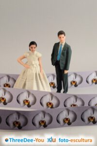 Figuras 3d personalizadas para tartas de boda, comunión, aniversario y cumpleaños - ThreeDee-You Foto-Escultura 3d-u